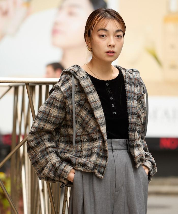 連帽加厚法蘭絨襯衫夾克