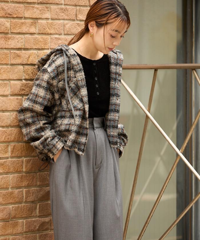 連帽加厚法蘭絨襯衫夾克