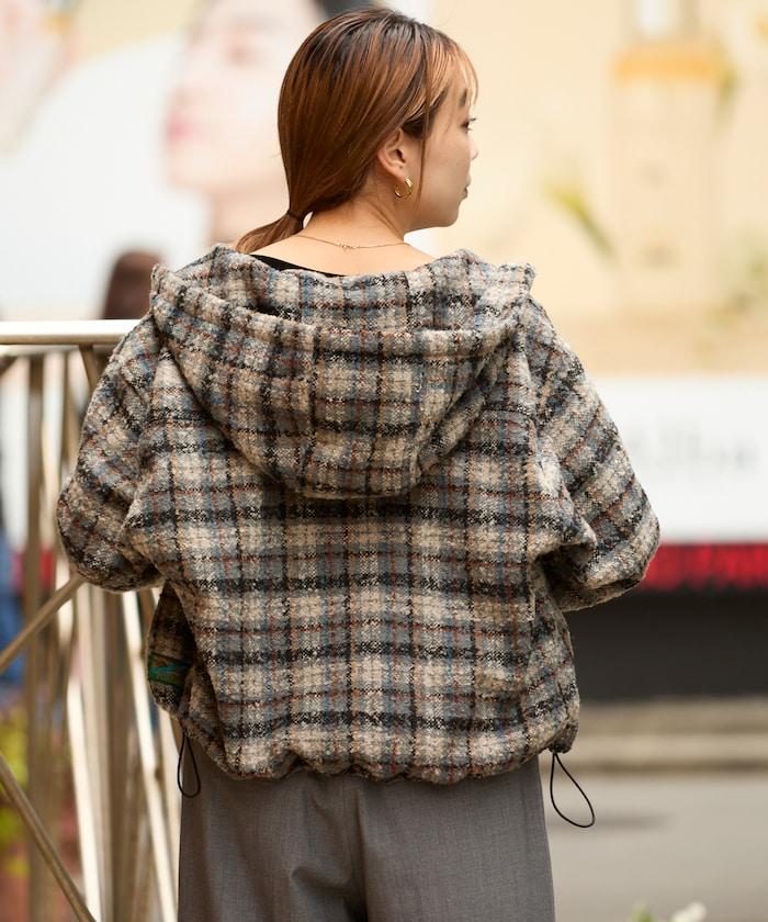 連帽加厚法蘭絨襯衫夾克