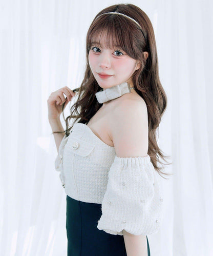 【Belle Charme】粗花呢美人魚連衣裙