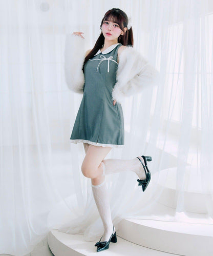 【Belle Charme】優雅短款仿毛皮披肩