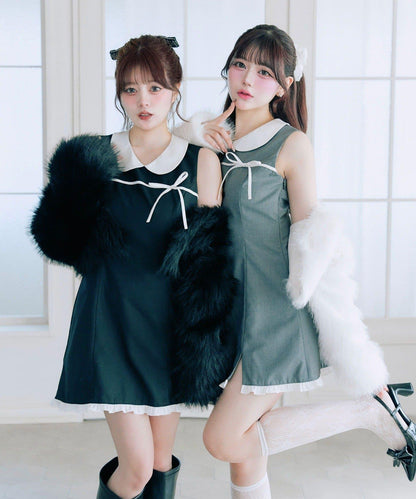 【Belle Charme】優雅短款仿毛皮披肩