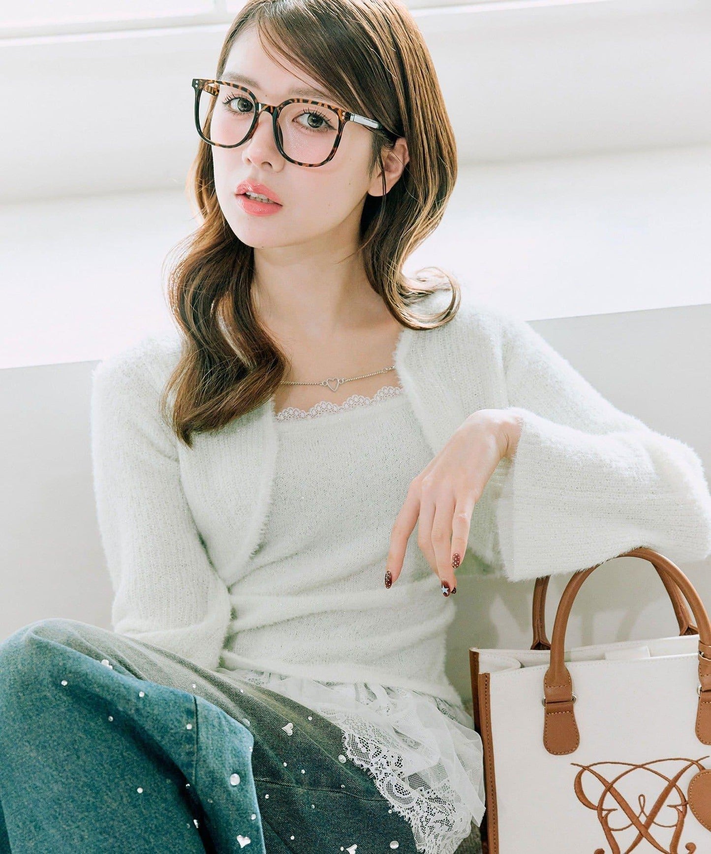 短外套荷葉邊吊帶套裝