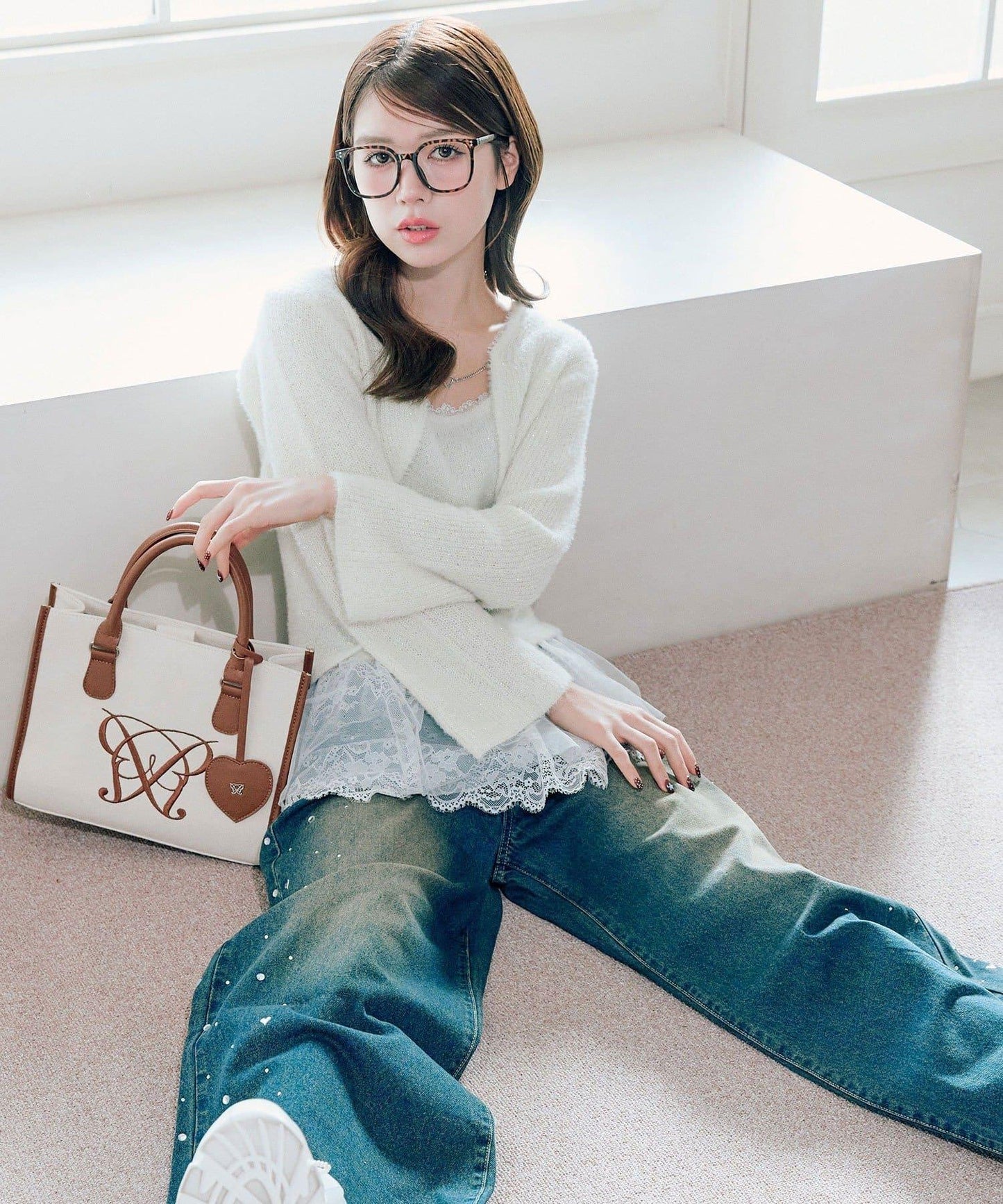 短外套荷葉邊吊帶套裝