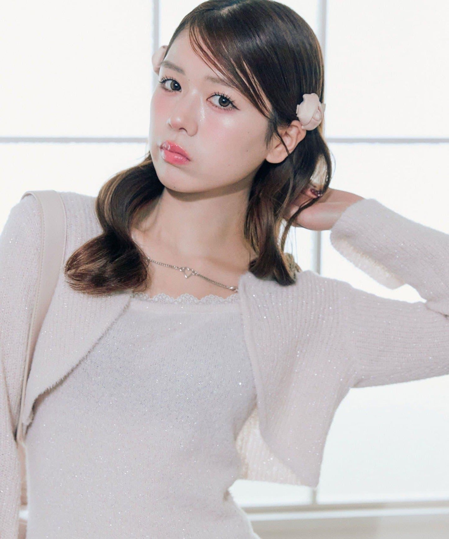 短外套荷葉邊吊帶套裝