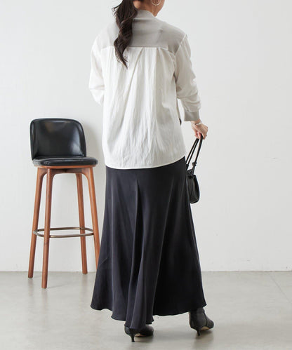 拼接針織條紋上衣