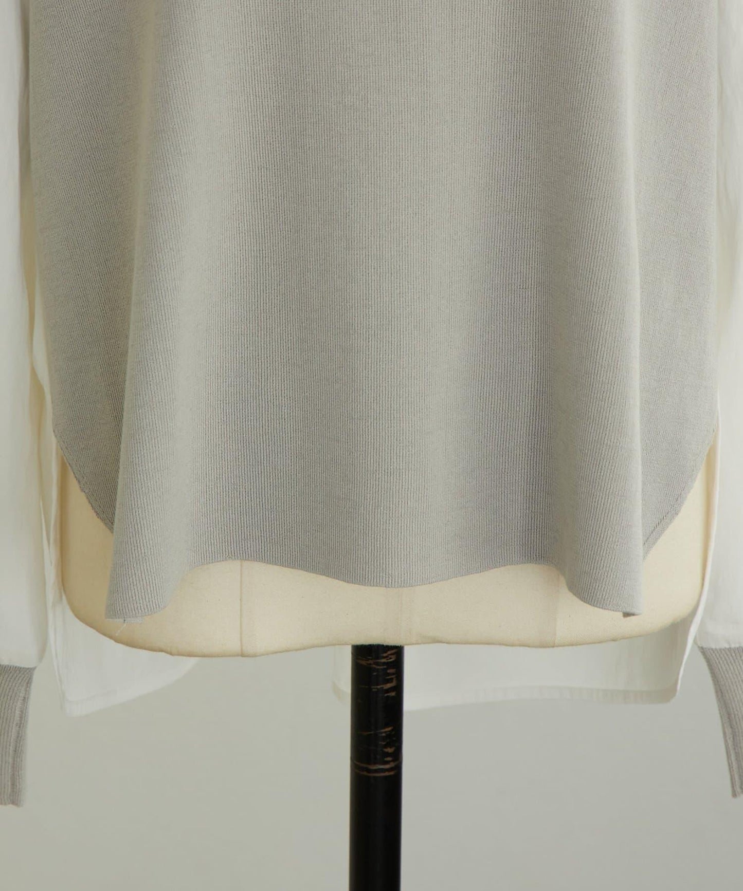 拼接針織條紋上衣