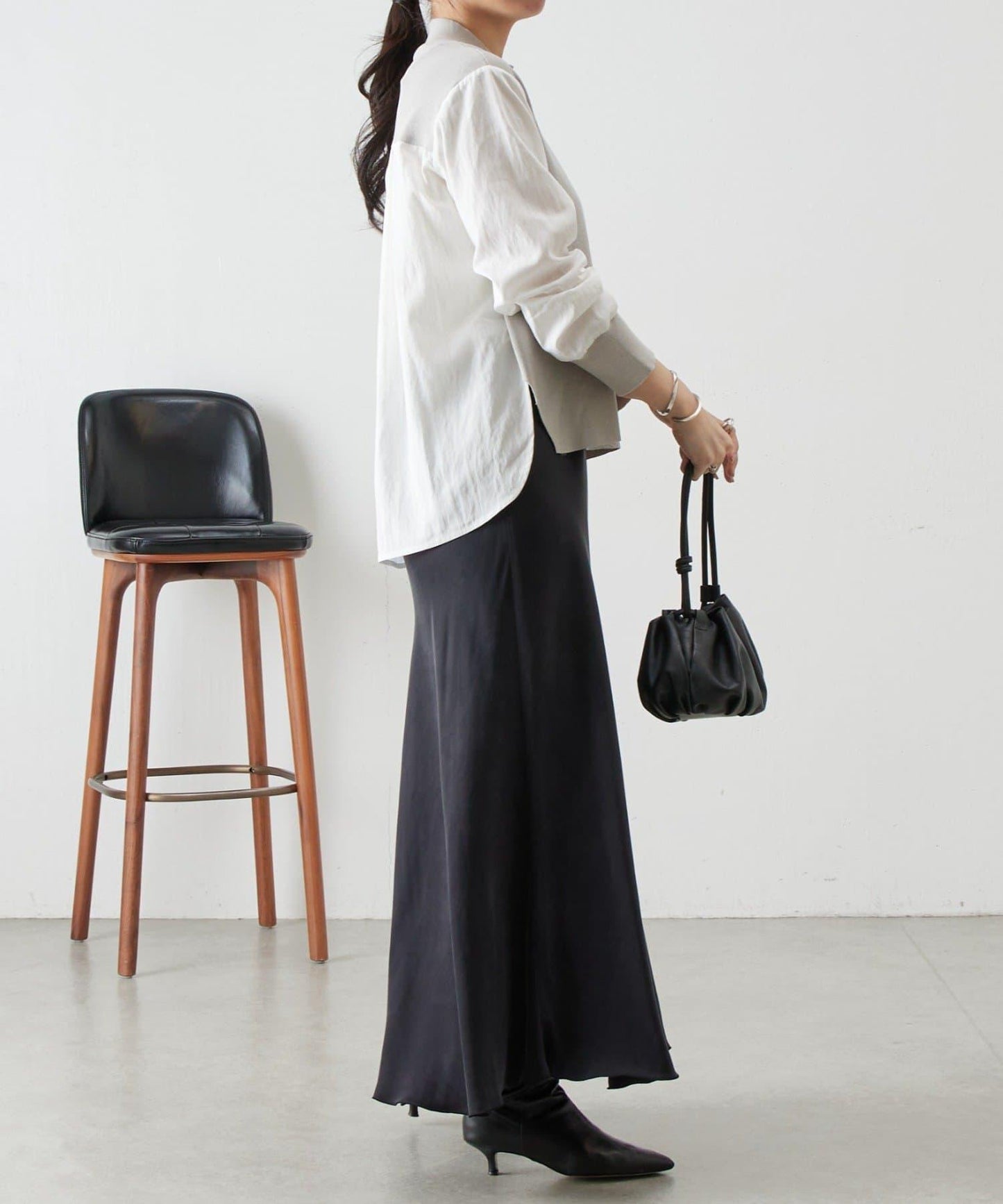 拼接針織條紋上衣