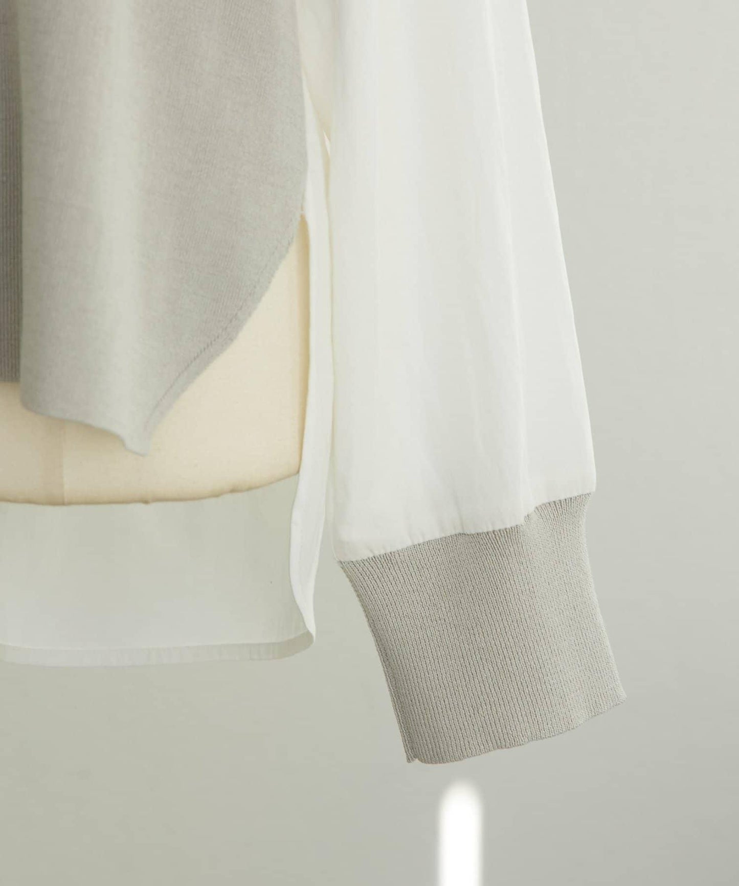 拼接針織條紋上衣