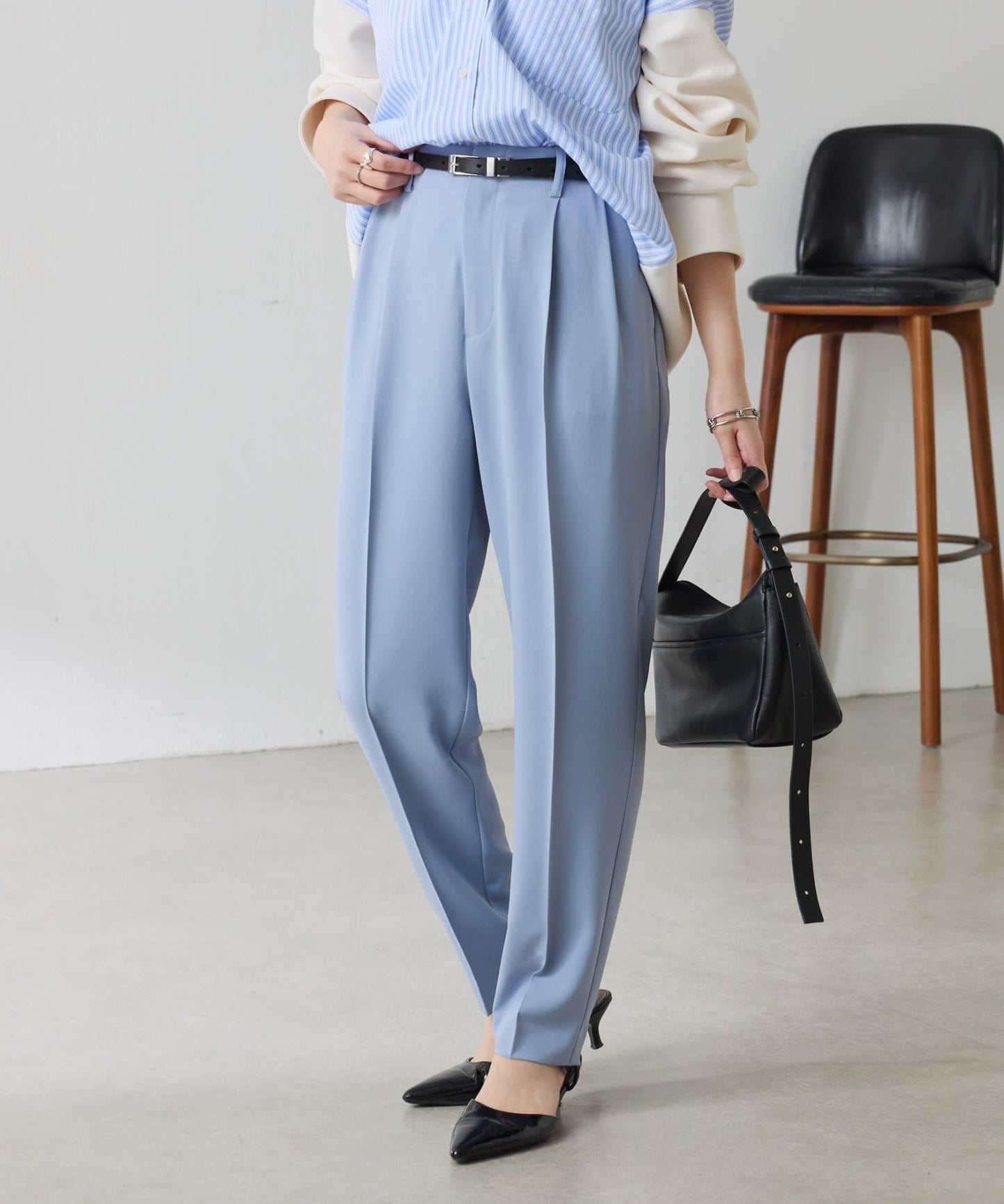 【減重3kg褲/復刻版】針織修身錐形褲/禮服