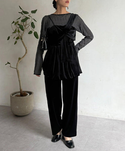 3件套天鵝絨套裝