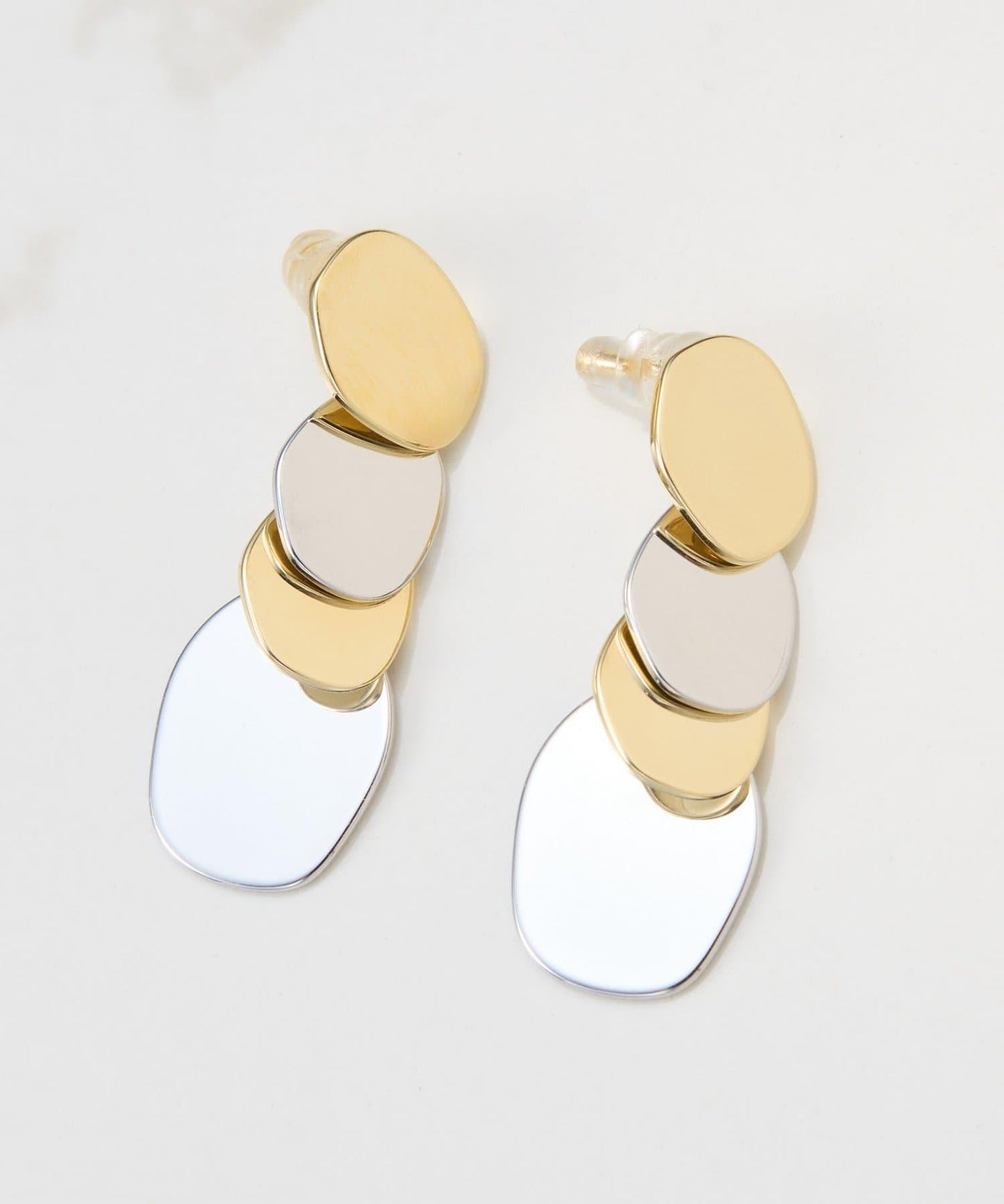 橢圓形組合耳環