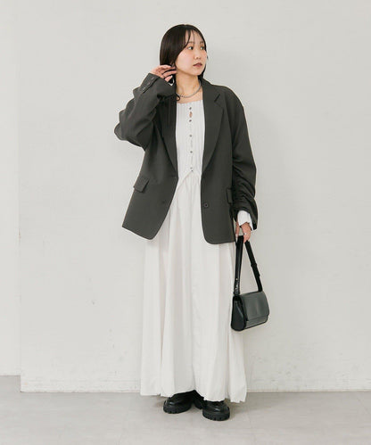 抽繩袖西裝外套