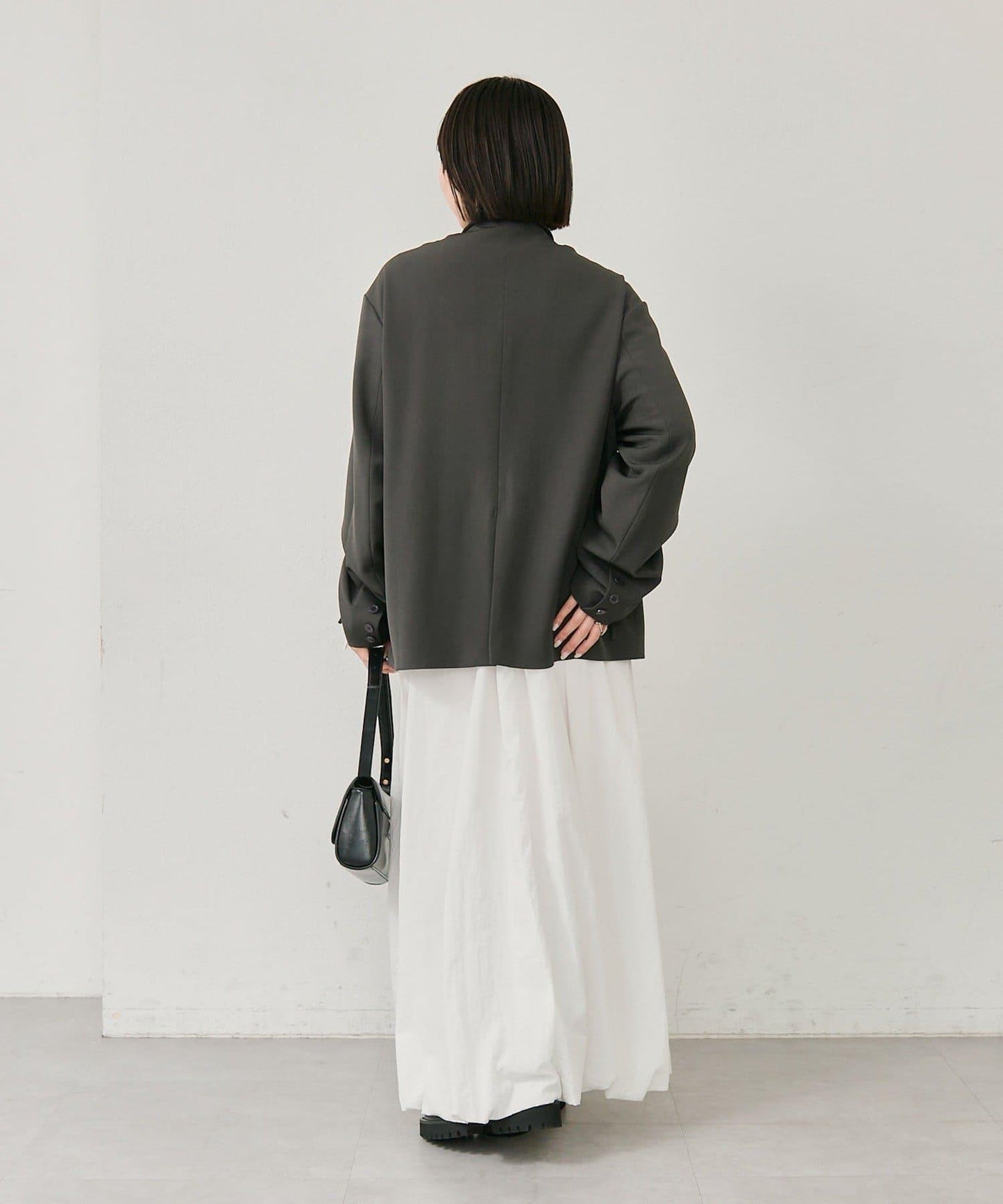 抽繩袖西裝外套