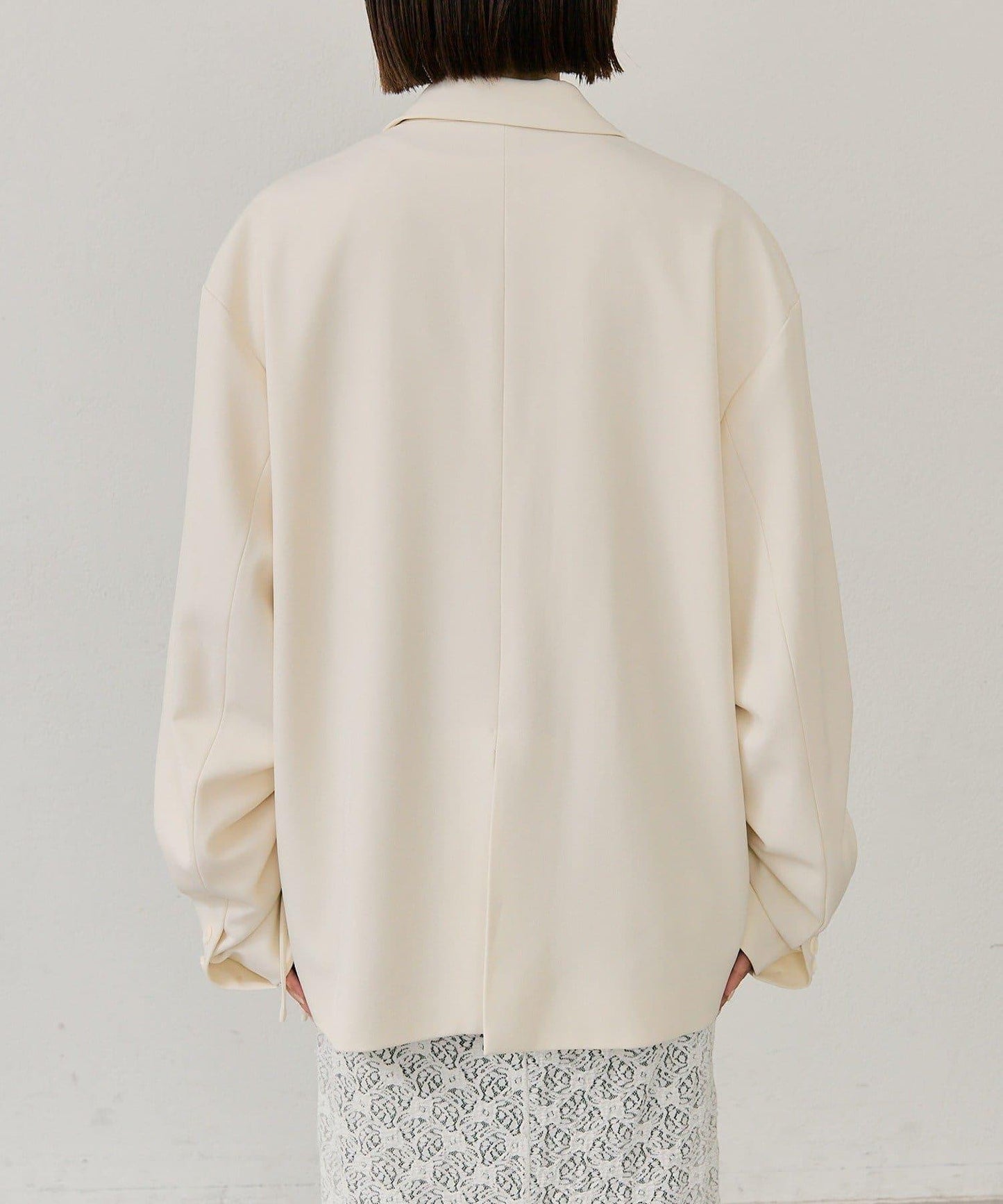 抽繩袖西裝外套