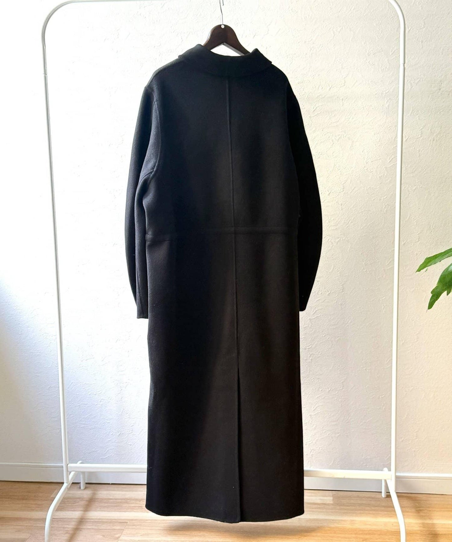 《RRACE》披肩領長款大衣