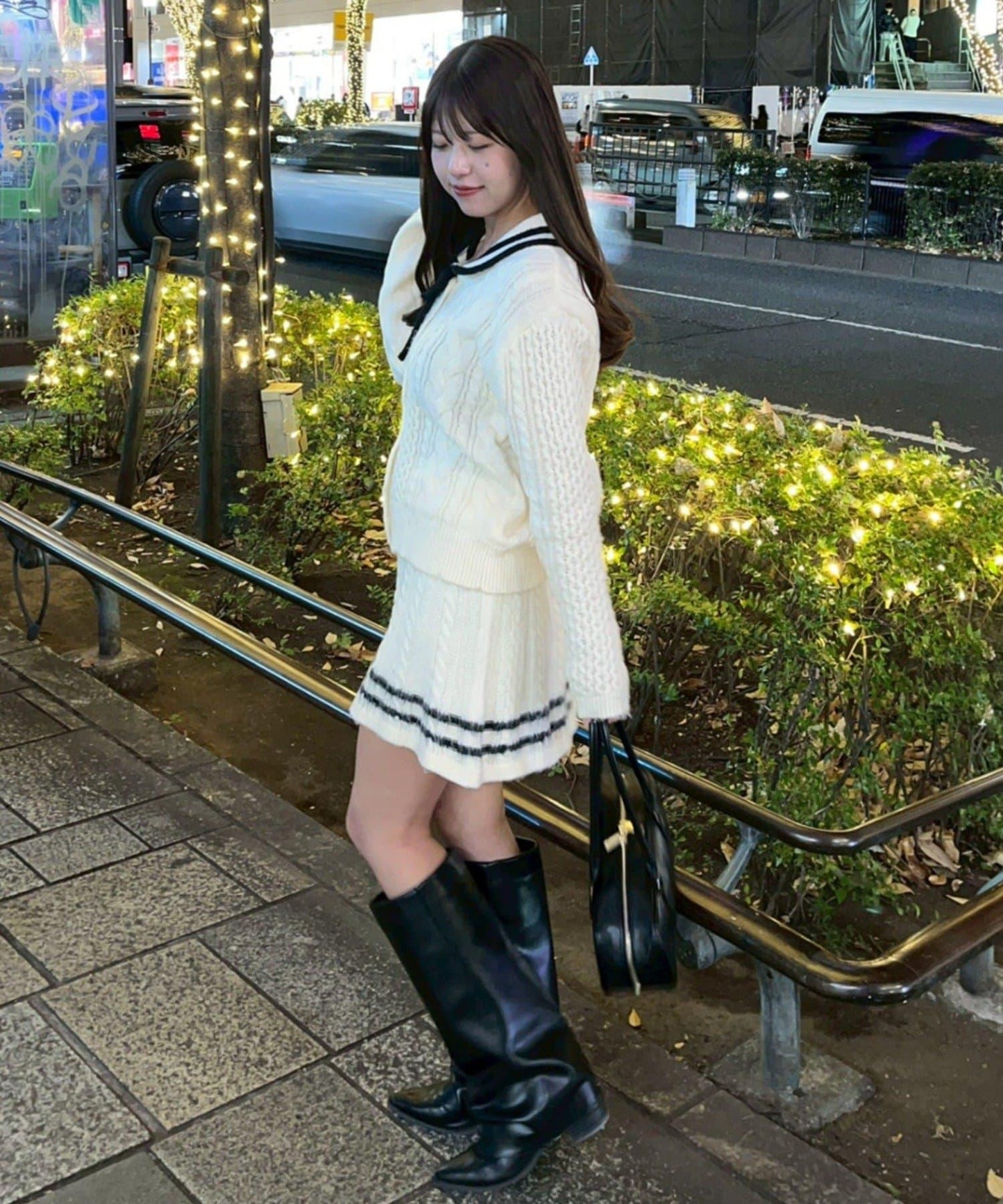 【remiセレクト】加絨麻花套裝