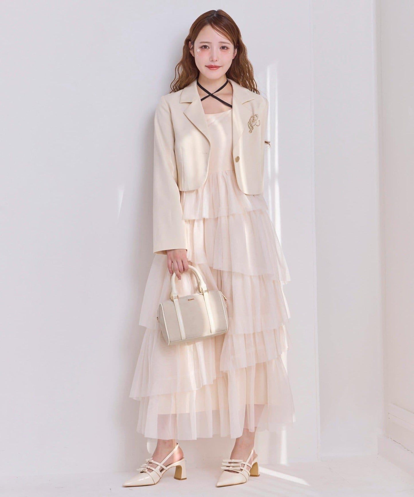 【復刻款】附胸針短款西裝外套