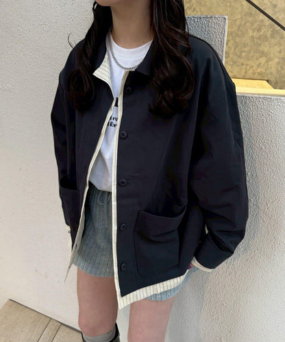 層疊中長款襯衫夾克