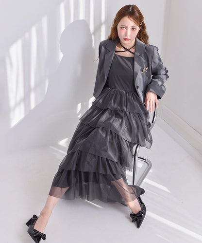 【復刻款】附胸針短款西裝外套