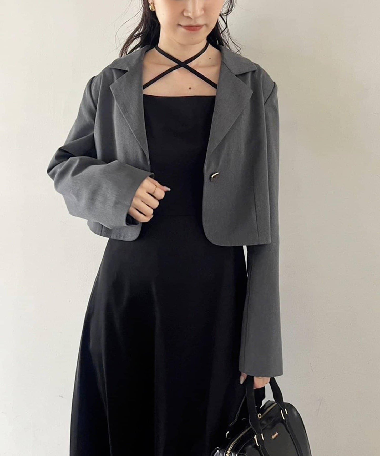 【復刻款】附胸針短款西裝外套