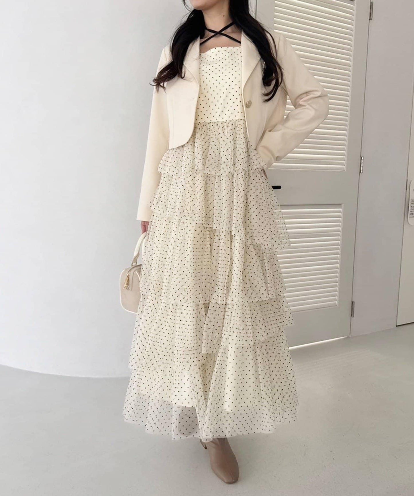 【復刻款】附胸針短款西裝外套