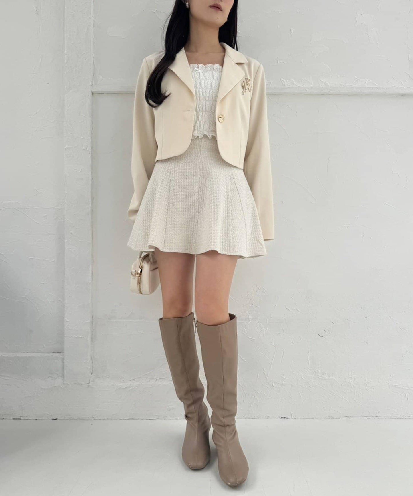 【復刻款】附胸針短款西裝外套