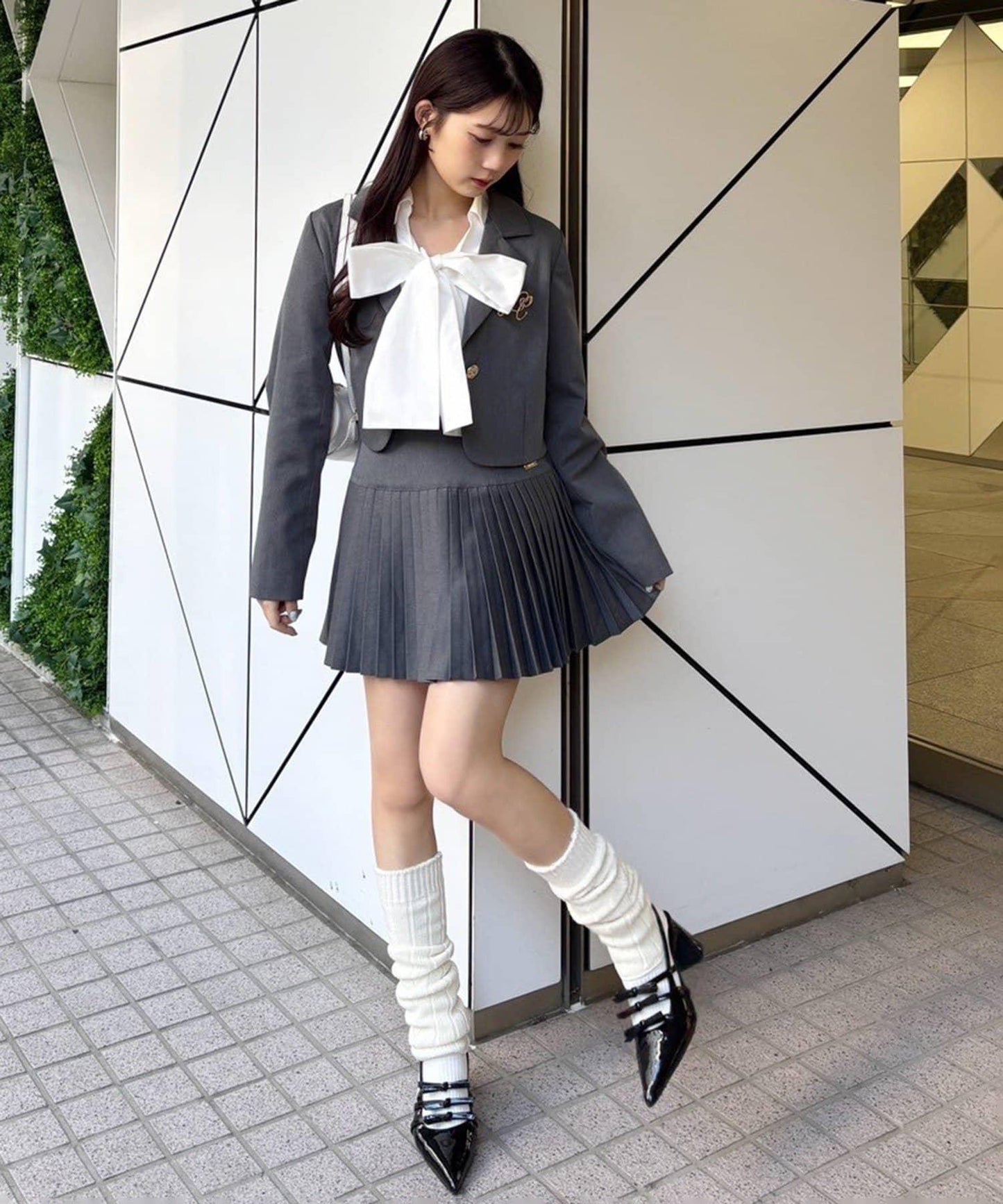 【復刻款】附胸針短款西裝外套