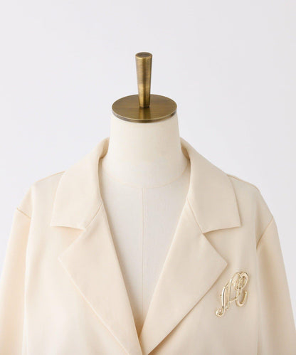【復刻款】附胸針短款西裝外套