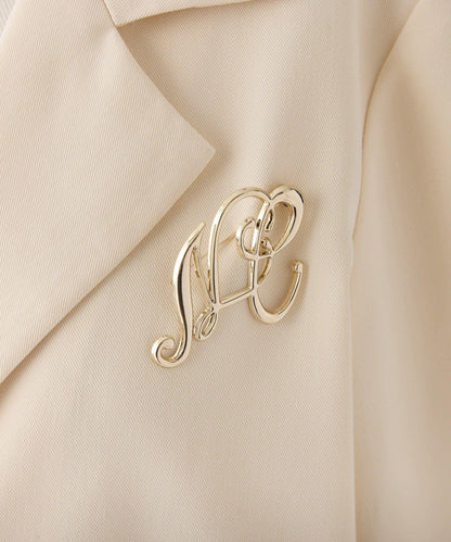 【復刻款】附胸針短款西裝外套