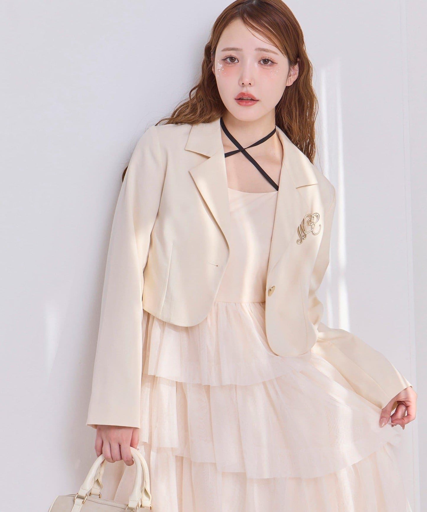 【復刻款】附胸針短款西裝外套