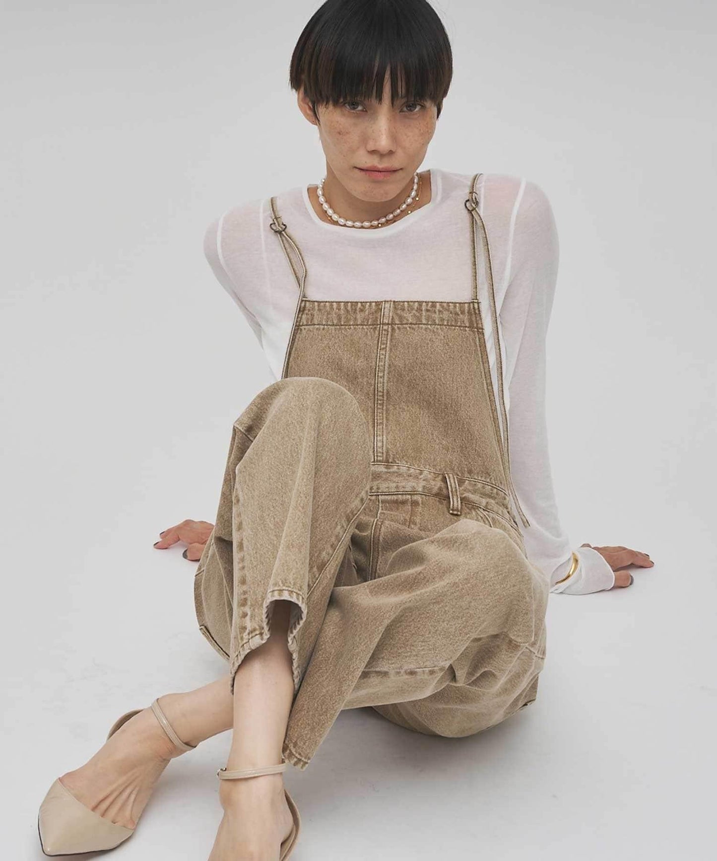 彩色牛仔連體衣