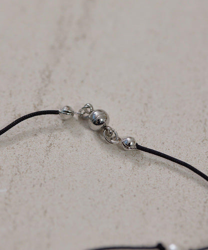 珍珠×繩帶短款項鍊