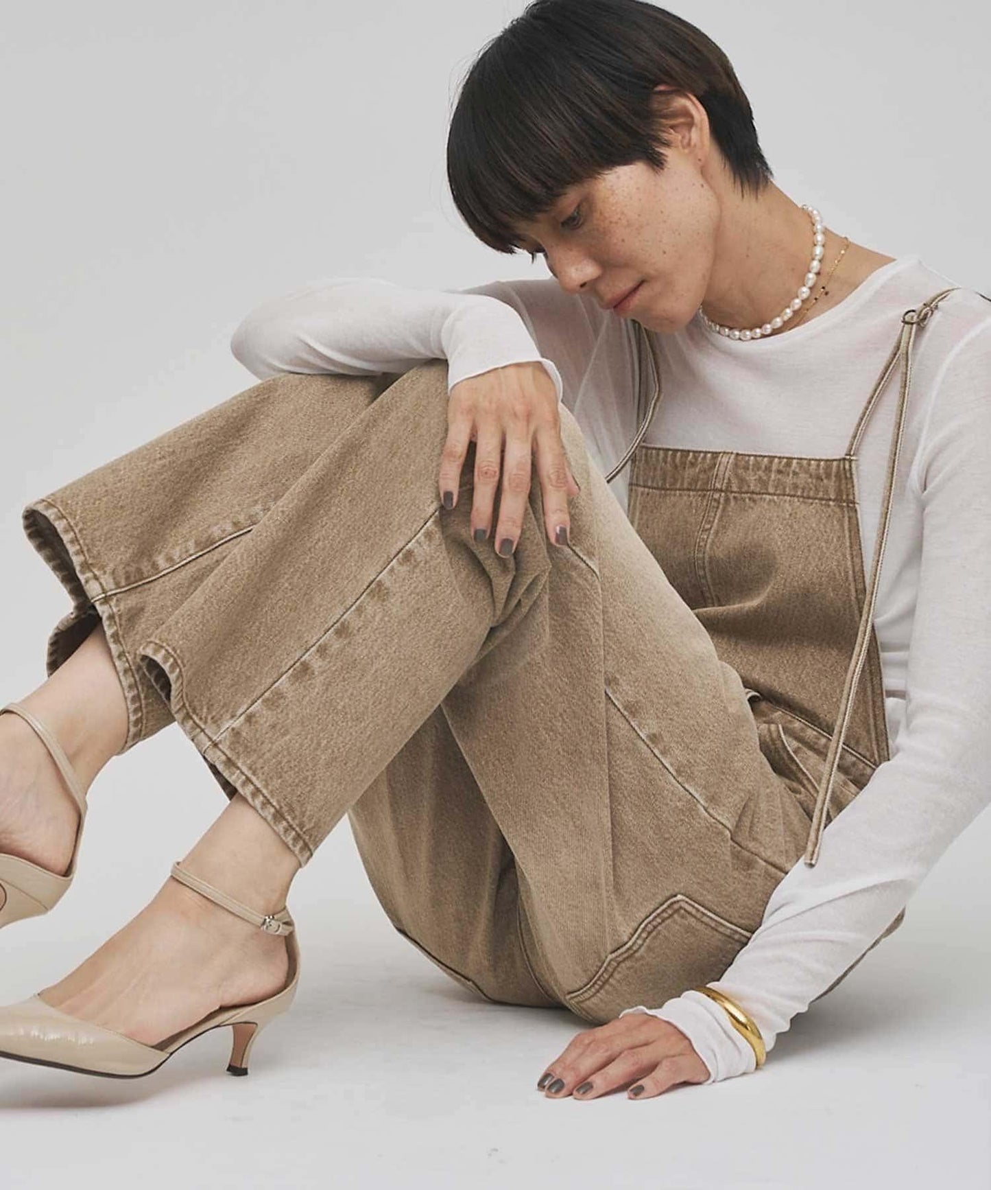 彩色牛仔連體衣