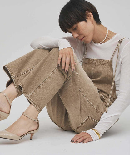 彩色牛仔連體衣