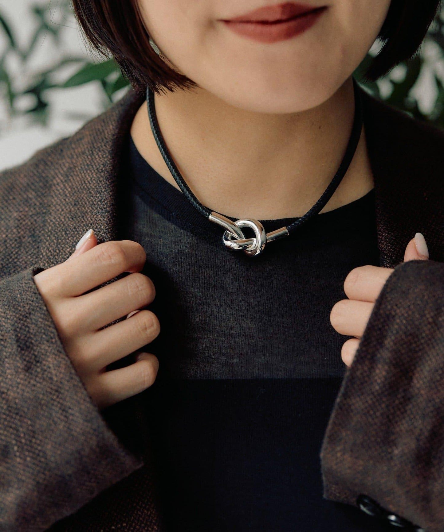 前結裝飾項圈項鍊