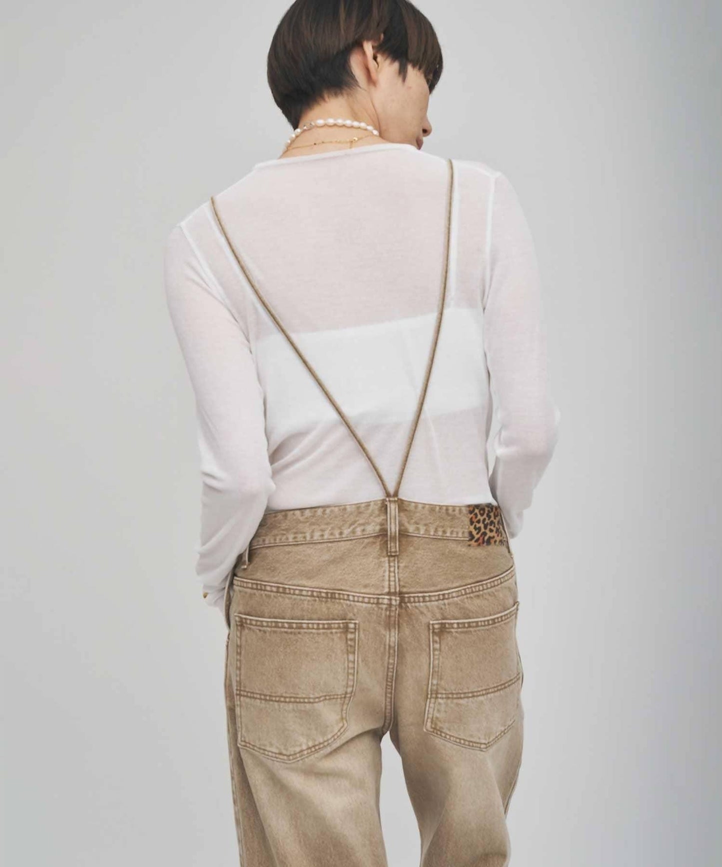 彩色牛仔連體衣