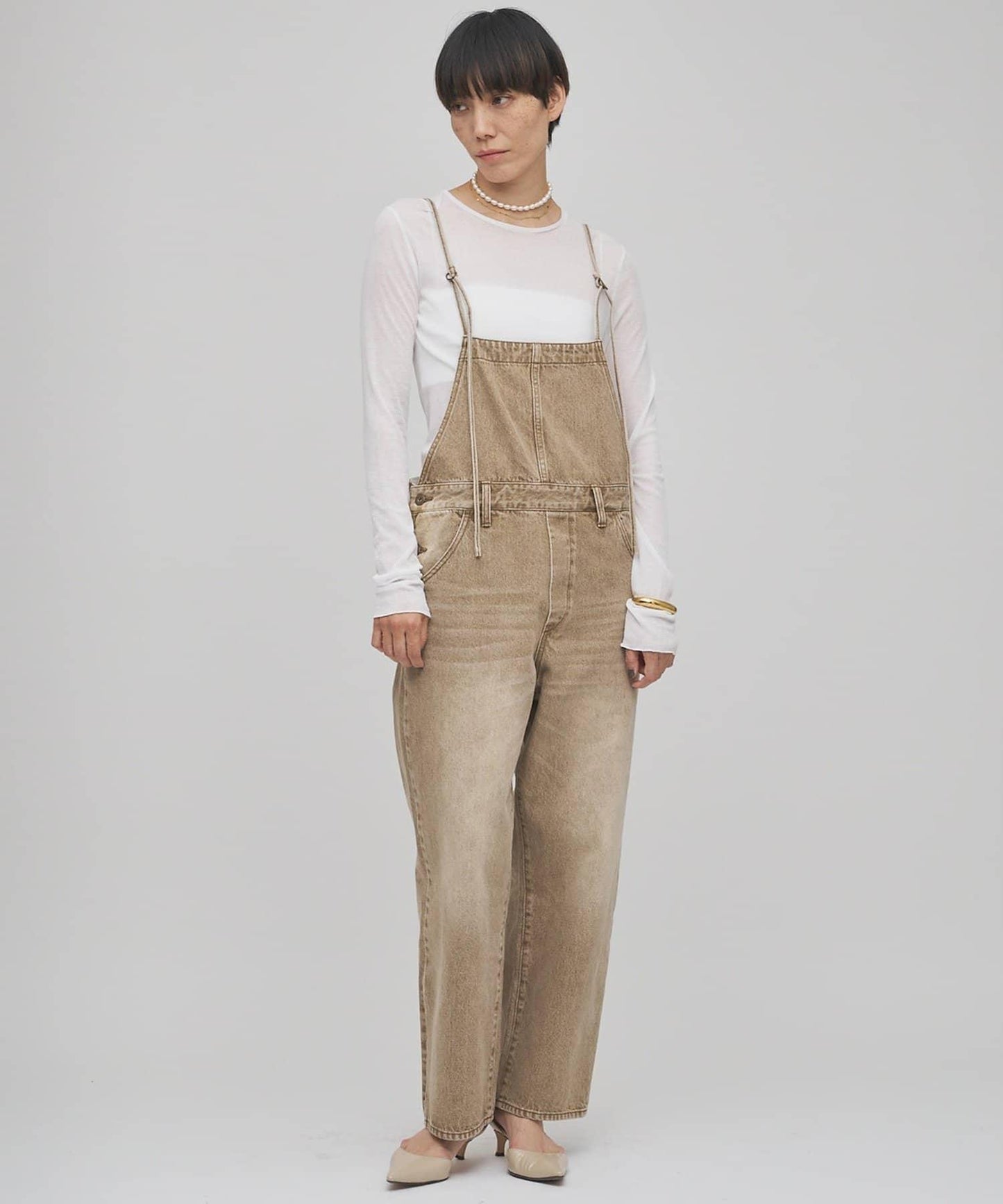 彩色牛仔連體衣