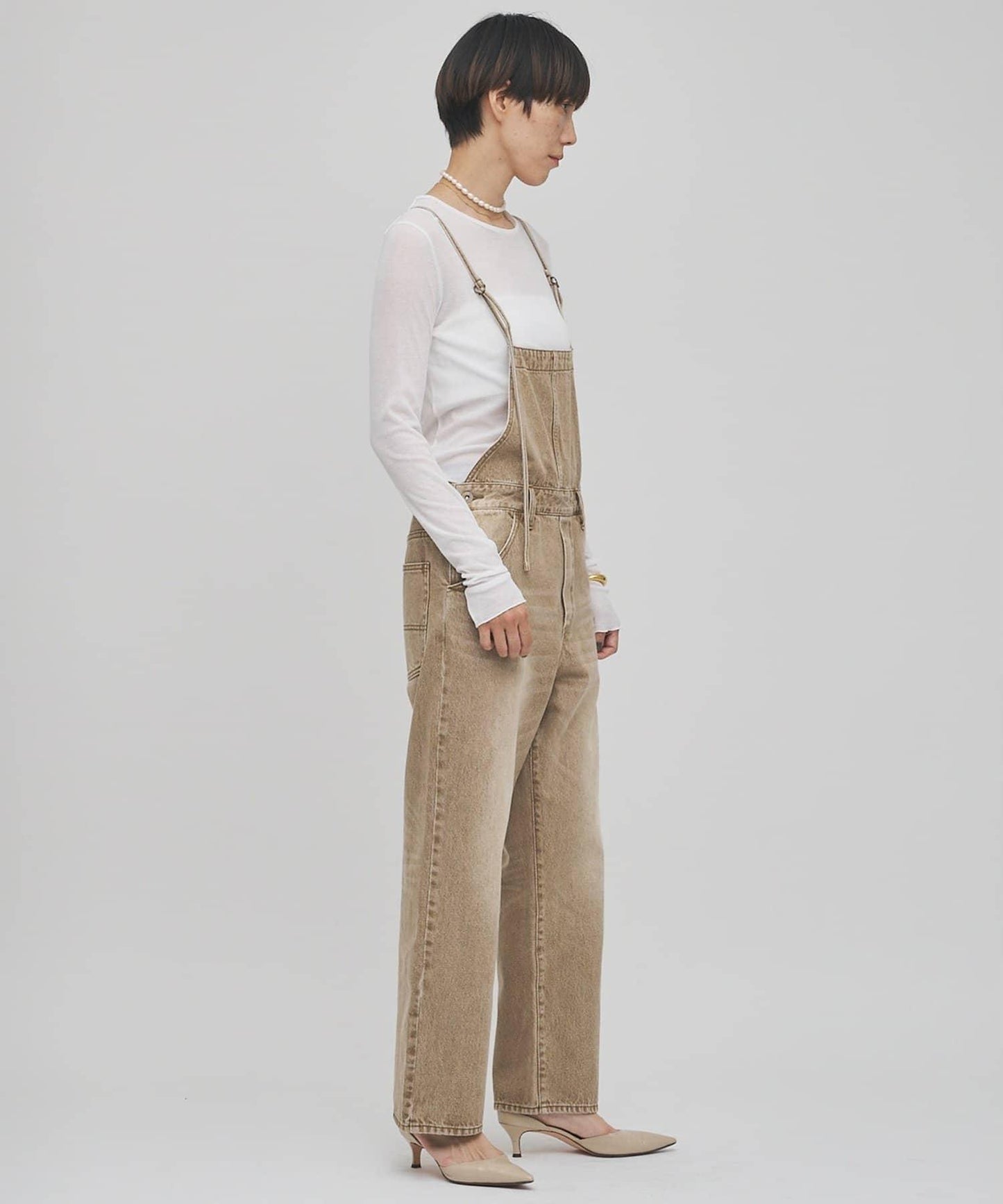 彩色牛仔連體衣