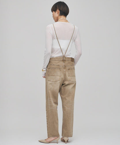 彩色牛仔連體衣