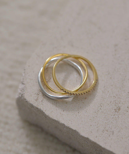 《スターリングシルバー使用》三件套精美戒指