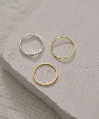 《スターリングシルバー使用》三件套精美戒指