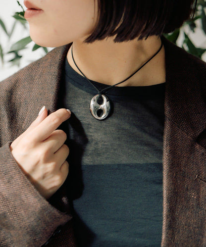 金屬過敏適用/不鏽鋼 立體吊墜項鍊