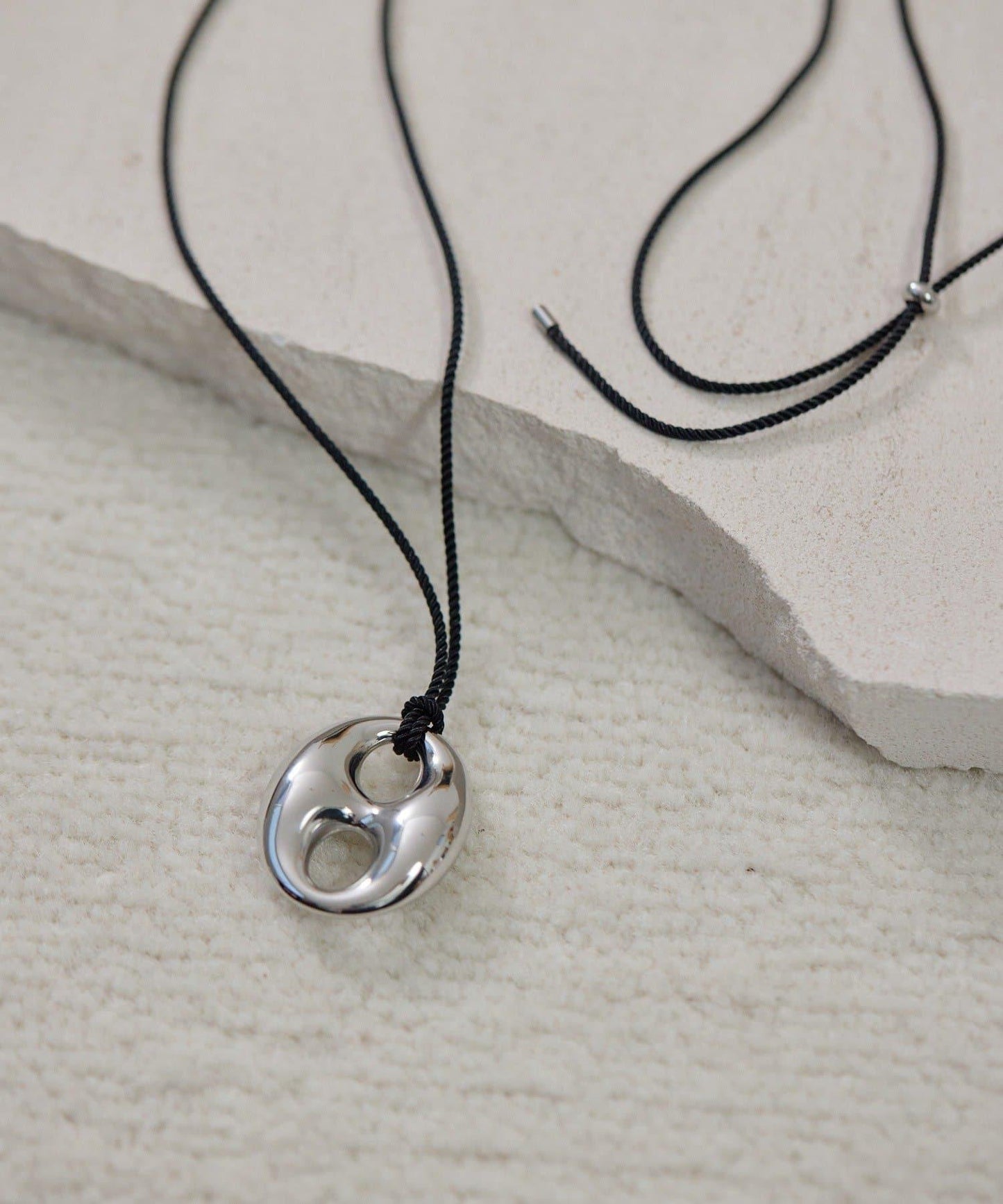 金屬過敏適用/不鏽鋼 立體吊墜項鍊