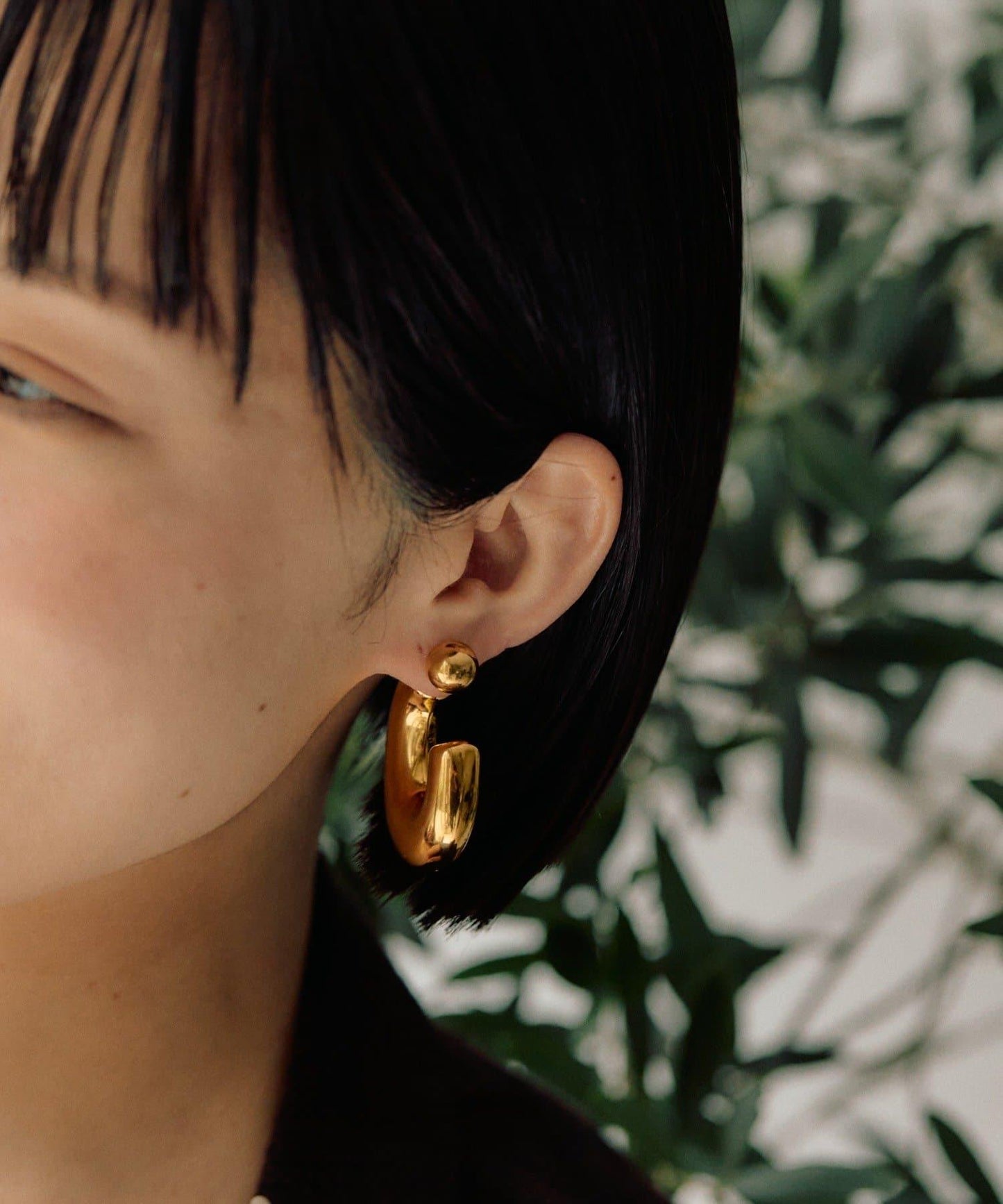 《金屬過敏適用/不鏽鋼》厚實後掛式耳環