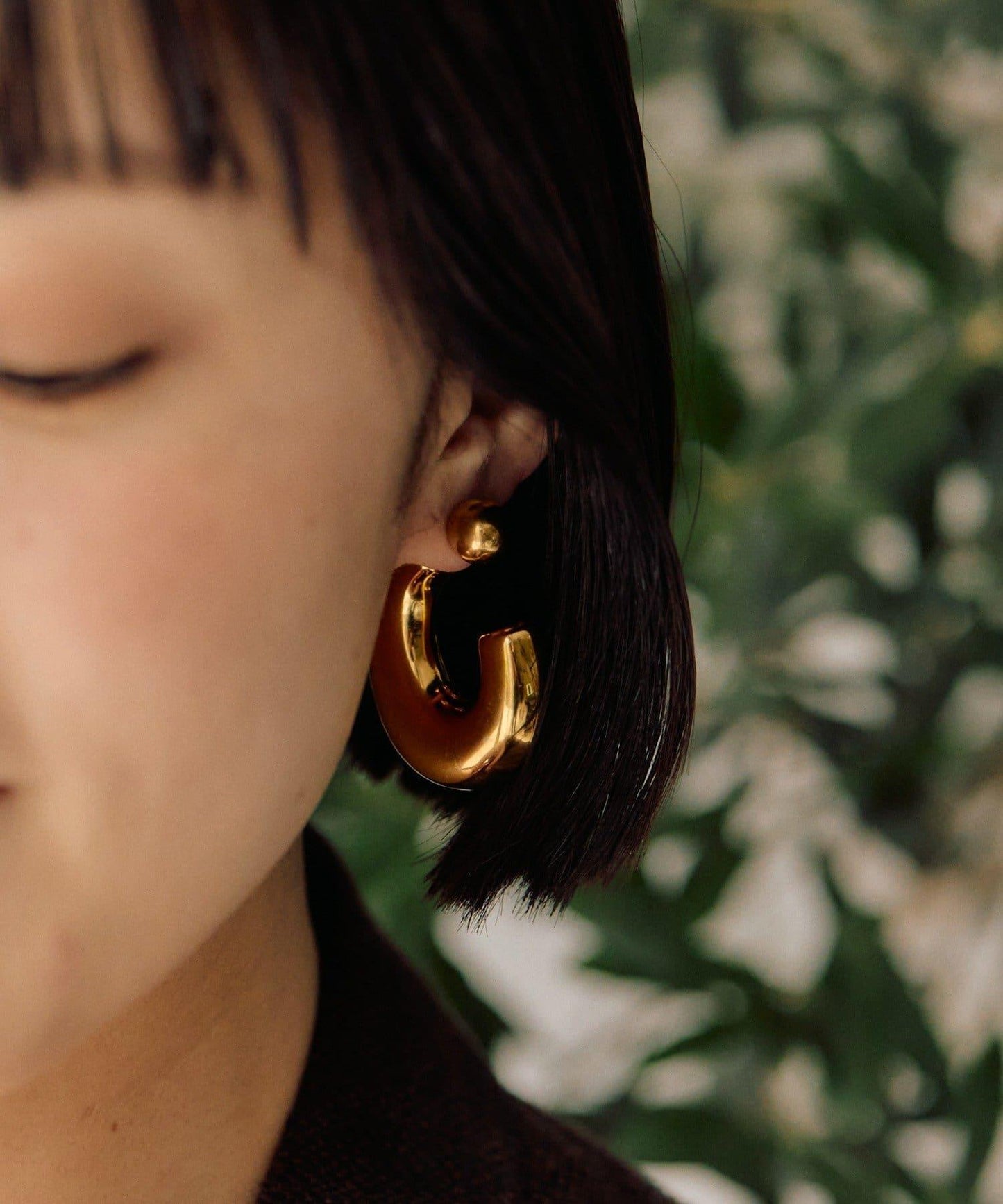 《金屬過敏適用/不鏽鋼》厚實後掛式耳環