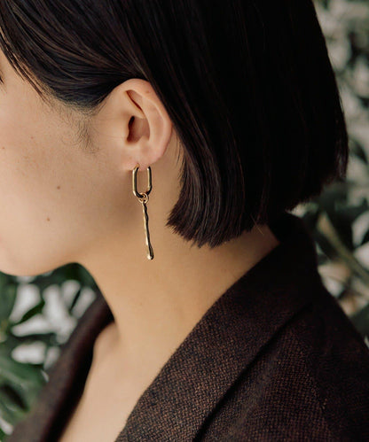 黑色多樣款圓環耳環