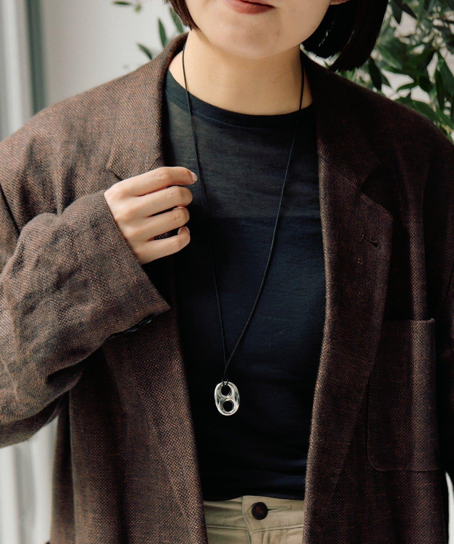 金屬過敏適用/不鏽鋼 立體吊墜項鍊