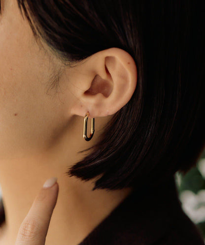 黑色多樣款圓環耳環