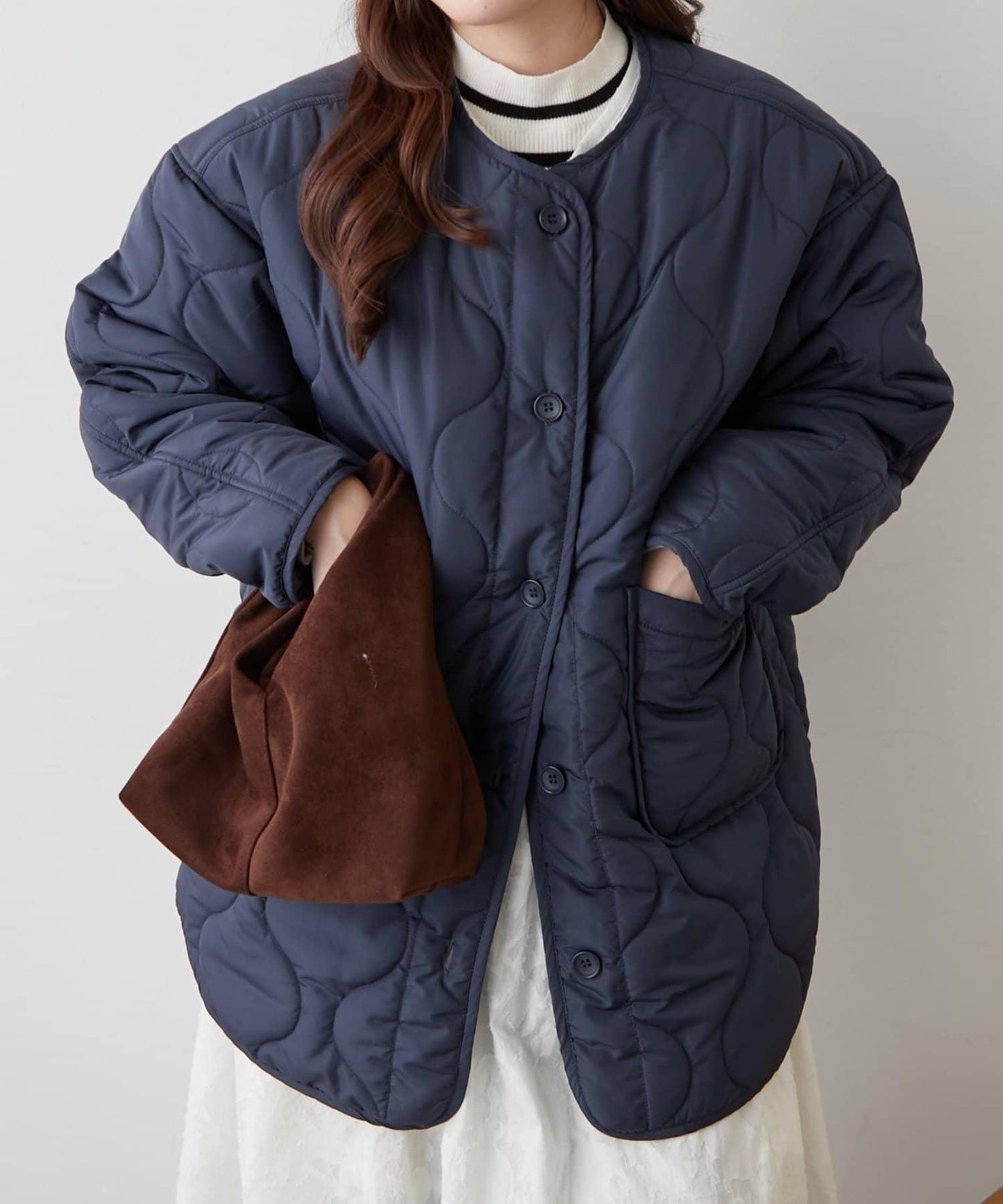 人氣系列！輕盈保暖滾邊絎縫夾克